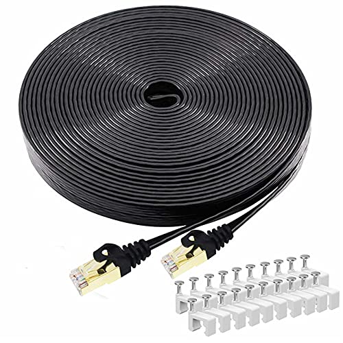 High-Speed Flat Ethernet Cable 75 FT