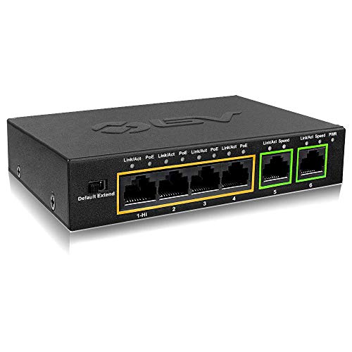 BV-Tech 6 Port PoE+ Switch: Powerful Network Solution