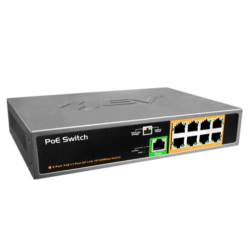 BV-Tech 9 Port PoE+ Switch - Reliable and Cost-Effective PoE Solution