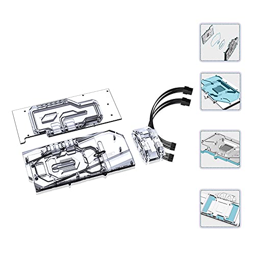 Bykski GPU Copper LED Water Block GPU Water Cooling Block for Gigabyte RTX 3090 3080 Gaming Eagle Vision OC