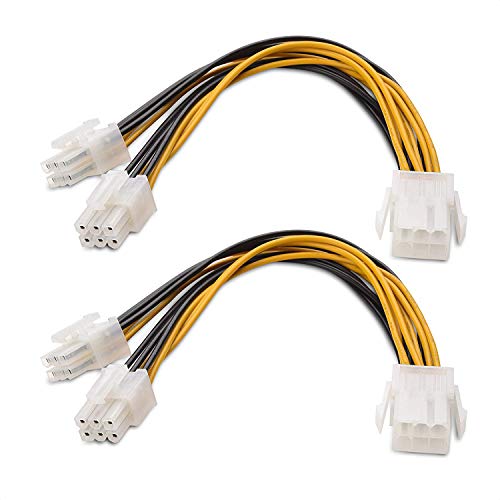 Cable Matters 2-Pack 6 Pin PCIe Splitter Cable
