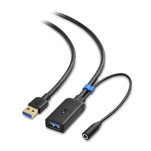 Cable Matters Active USB Extension Cable 16.4 ft / 5m (USB 3.0 Extension Cable Male to Female) with Signal Booster for Hard Drive, Webcam and More