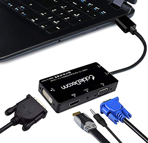 CABLEDECONN Multiport Adapter Cable with Audio Output Converter