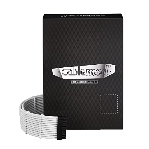 CableMod RT-Series Pro ModMesh Sleeved 12VHPWR Dual Cable Kit for ASUS/Seasonic/Phanteks (White)