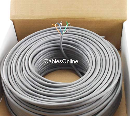CablesOnline 250ft CAT5e RJ45 350mhz UTP Ethernet Cable Spool