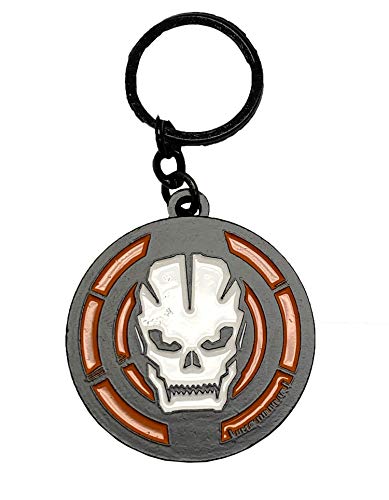 Call of Duty Black Ops 3 Round Metal Skull Key Chain