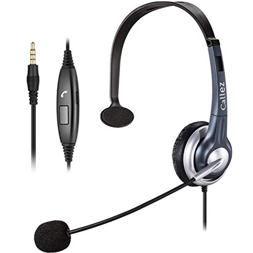 Callez 3.5mm Cell Phone Headset with Noise Canceling Mic