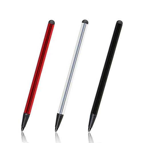 Capacitive and Resistive Stylus Pen, Rubber Nib & Hard Tip 2 in 1 Series, Fine Point Stylus Tip,High Sensitivity Precision,Universal for Samsung Galaxy and Other Android Touch Screen(3 Pieces)