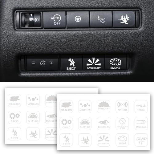 Car Button Stickers