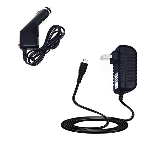 Car + Wall AC Charger Replacement for Amazon Kindle Paperwhite 3G, 6 High Resolution Display