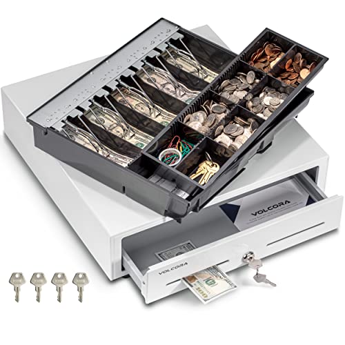 Cash Register Drawer with Removable Cash Tray