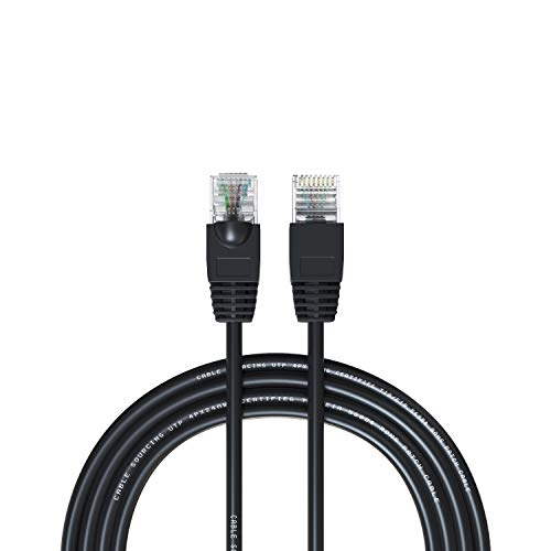 CAT5e Cable 66ft (20m), Outdoor External Ethernet Cable, 100% Solid Copper, Network Cable, LAN, Router, WiFi 6, CCTV, 1000mb (Gigabit), RJ45 Plugs