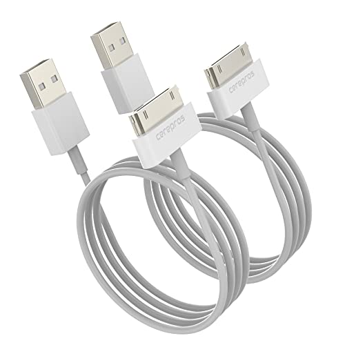 Cerepros 2-Pack USB Sync Charging Cable Cord for iPhone 4/4s, iPhone 3G/3GS, iPad 1/2/3, and iPod 4G 4th Gen