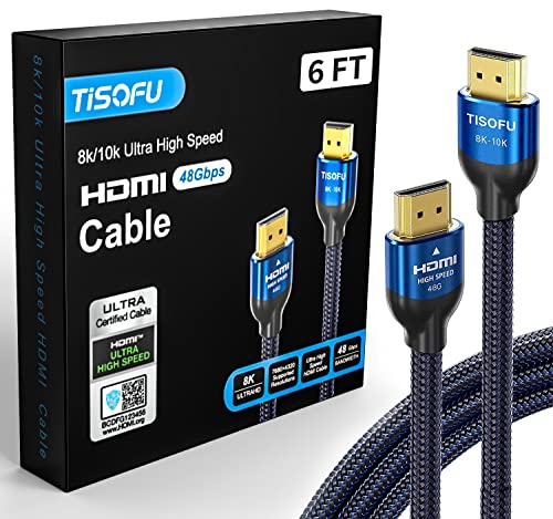 Certified 8K HDMI Cable 6FT