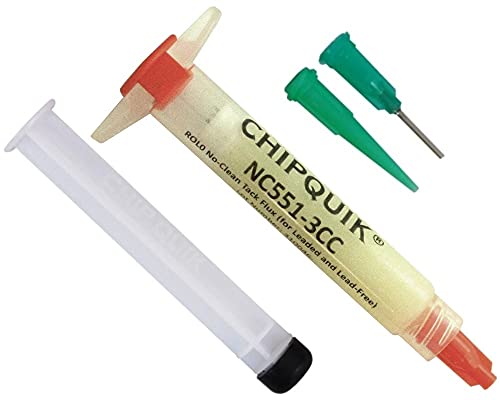 Chip Quik No-Clean Tack Flux Syringe - Convenient and Reliable