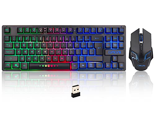 CHONCHOW Rechargeable Wireless Gaming Keyboard and Mouse Combo