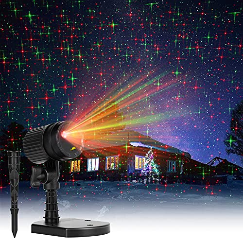 Christmas Laser Lights Outdoor, IP65 Waterproof Christmas Projector Lights  Outdoor with 9 Moving Red, Green, Blue Patterns, Remote Control for  Christmas, New Year, Holiday 