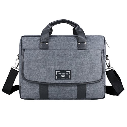 Compact Computer Case Shoulder Bag - Grey