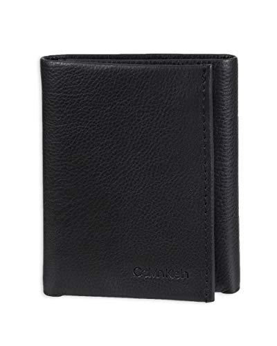CK Men's RFID Leather Trifold Wallet
