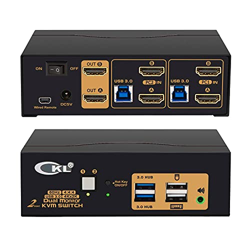 CKL 2 Port USB 3.0 KVM Switch