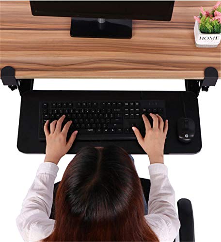 Clamp On Keyboard Tray Under Desk Storage