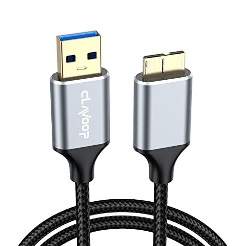 CLAVOOP USB 3.0 Micro B Cable 3FT