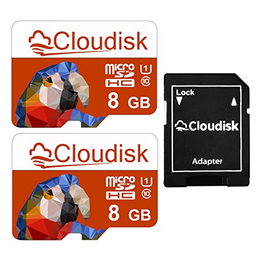 Cloudisk 2Pack 8GB MicroSD Memory Card