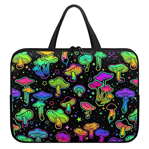 Colorful Mushrooms Laptop Travel Bag for Women