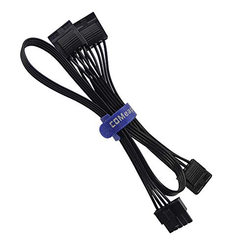 COMeap 5 Pin to 3X 4 Pin Molex Hard Drive HDD Power Adapter Cable