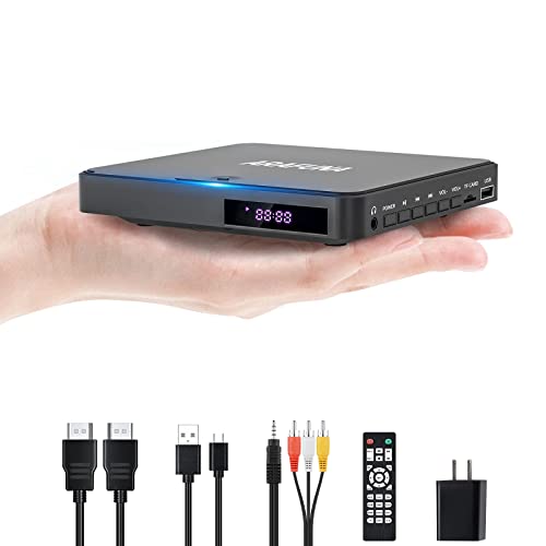 Compact DVD Player ARAFUNA with HDMI, All Region Free, AV Output, USB Input, Remote Control