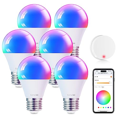 Consciot Smart Light Bulbs with Remote Control