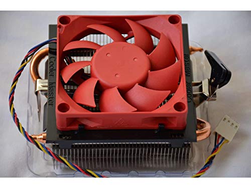 COOLERMASTER AMD Wraith FM2+ / FM2 / FM1 / AM3+ / AM3 / AM2+ / AM2 / 1207/940 / 939/754 4-Pin CPU Cooler Aluminum Heatsink with Copper Heat Pipes RED 70mm Fan for Desktop PC Computer