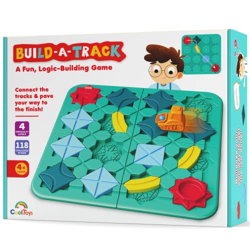 CoolToys Build-A-Track Brain Teaser Puzzles for Kids Ages 4-8