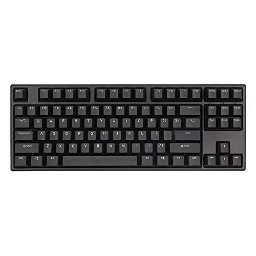 CORN Zero 9087 Black 87 Keys Wired Mechanical Keyboard Non-Backlit Model (87Keys Cherry RedMX, Black)