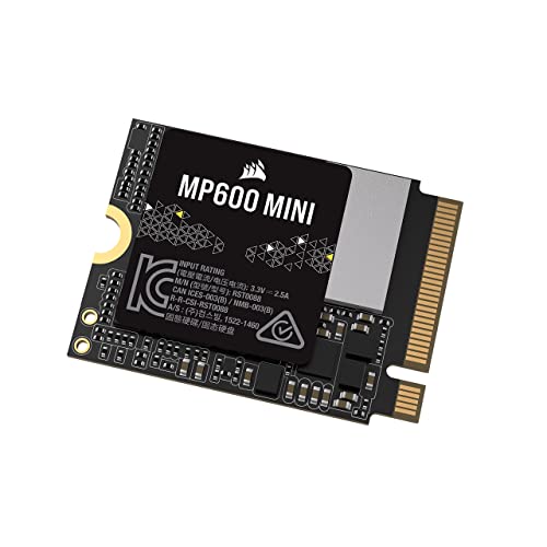 Corsair MP600 Mini 1TB SSD - Fast and Compact Storage Upgrade for Steam Deck and Microsoft Surface