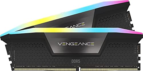 CORSAIR VENGEANCE RGB DDR5 RAM 64GB (2x32GB): Boost Your System's Performance with Style