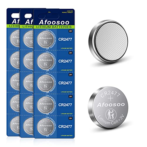 CR2477 Lithium Coin Batteries - 15 Pack
