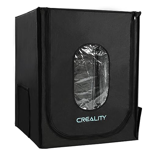 Creality 3D Printer Enclosure, Fireproof and Dustproof 3D Printer Enclosure Constant Temperature Protective Cover Room for Ender5/5 pro/5 Plus,CR-10/10S/10S PRO/10MINI,CR-X/CR-20/20PRO- Large, Black