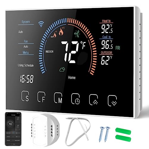 Creawonlas WiFi Thermostat for Home Heat Pump