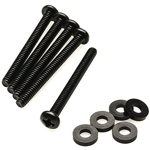 CRJ 6-32 UNC Extra Long 1-1/2" (37mm) Computer Radiator Fan Screws Set for 25mm and 30mm Fans - 20 Screws and 20 Washers
