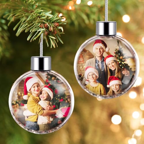 Customizable Photo Christmas Ornaments