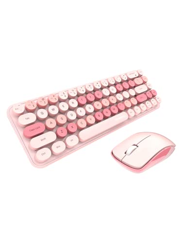 Cute Retro Typewriter Compact Keyboard and Mouse