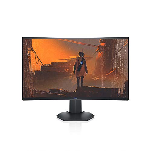 Dell 144Hz Gaming 27 Inch Curved Monitor with FHD (1920 x 1080) Display, Nvidia G-Sync and AMD FreeSync HDMI, DisplayPort, VESA Certified, Gray - S2721HGF