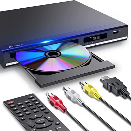 Delleson HDMI DVD Player with Microphone & USB Input