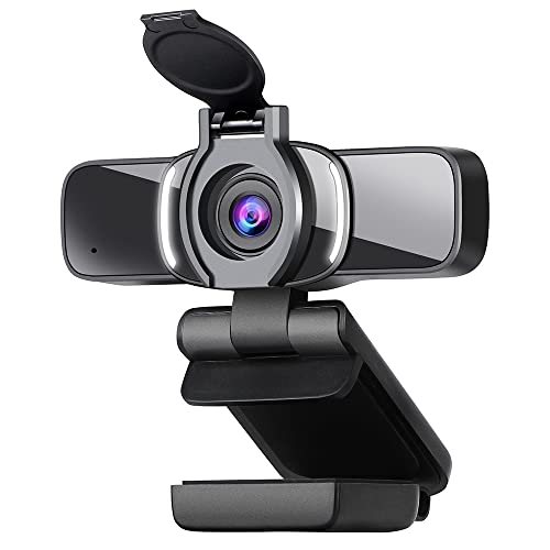 Dericam 1080P HD Webcam with Microphone and Privacy Cover