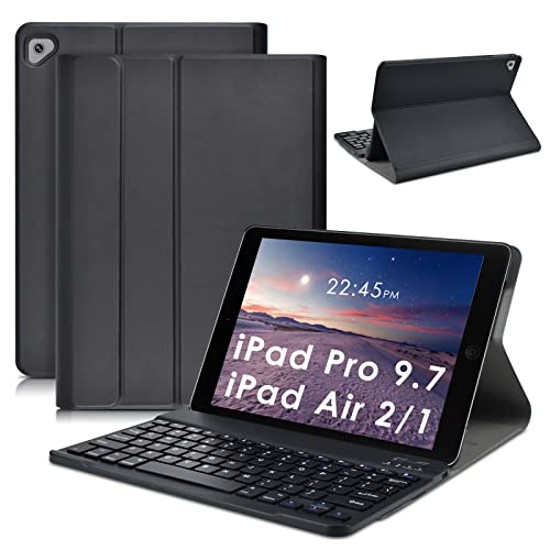 DETUOSI iPad 9.7" Case with Keyboard