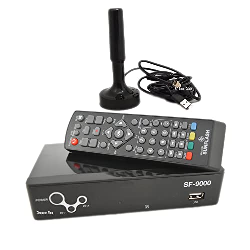 Digital Converter Box Set-top Tuner + Indoor/Outdoor TV Antenna Combo