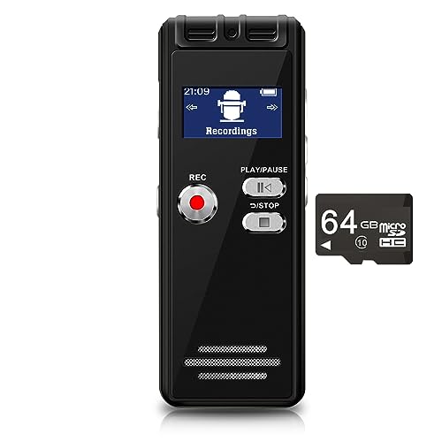 Digital Voice Recorder with High-Quality Recording and Voice Activation