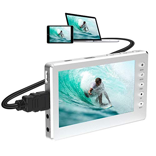 DIGITNOW HD Video Capture Box 1080P 60FPS USB 2.0 Video to Digital Converter with 5" OLED Screen, AV&HDMI Video Recorder Capture from VCR, DVD, VHS Tapes, Hi8, Camcorders, Gaming Systems -Silver