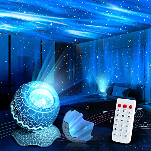 Dinosaur Egg Galaxy Star Projector with Light Effects & Bluetooth Speaker